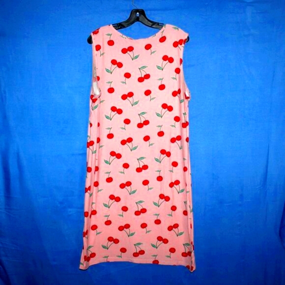 5 More Minutes Cherry Print Nightgown 1X - Picture 7 of 7